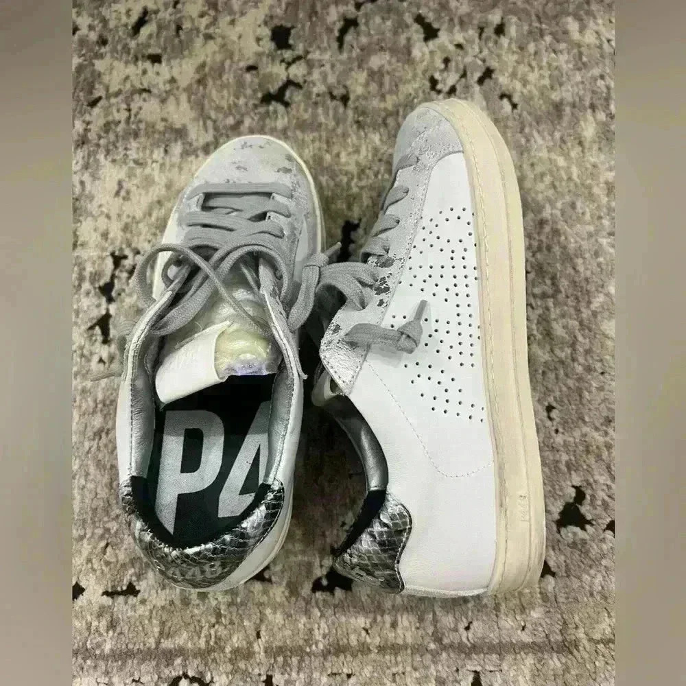 P448 John White / Wasabi Sneakers - Picture 4 of 10
